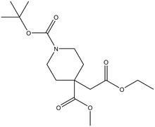 Methyl 1-BOC-4-(2-ethoxy-2-oxoethyl)piperidine-4-carboxylate 