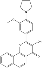 3-Hydroxy-2-[3-methoxy-4-(pyrrolidin-1-yl)phenyl]benzo[h]chromen-4-one 