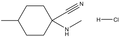 4-Methyl-1-(methylamino)cyclohexane-1-carbonitrile HCl 