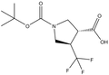 Trans (+/-) [4-(trifluoromethyl)pyrrolidine]-1,3-dicarboxylic acid 1-tert-butyl ester