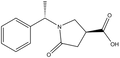 5-Oxo-1-(1(S)-phenylethyl)pyrrolidine-3(R,S)-carboxylic acid