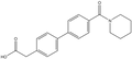 {4-[4-(Piperidinocarbonyl)phenyl]phenyl}acetic acid
