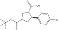 Trans-1-(tert-butoxycarbonyl)-4-(4-chlorophenyl)pyrrolidine-3-carboxylic acid