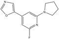 5-(2-Fluoro-6-(pyrrolidin-1-yl)pyridin-4-yl)-oxazole 100 mg