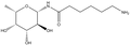 N-(e-Aminocaproyl)-b-L-fucopyranosyl amine 2 mg
