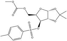 5-O-Carbomethoxy-1,2-O-isopropylidene-3-O-p-toluenesulfonyl-a-D-xylofuranose