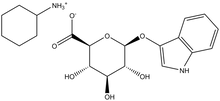 3-Indolyl b-D-glucuronide cyclohexylammonium salt