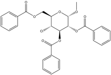  Methyl 2,3,6-tri-O-benzoyl-4-deoxy-4-chloro-a-D-glucopyranoside