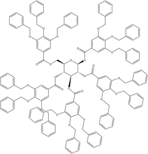 1,2,3,4,6-Penta-O-(3,4,5-tri-O-benzylgalloyl)-b-D-glucopyranose