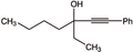 1-Phenyl-3-ethyl-1-heptyn-3-ol 5g