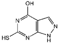 4-Hydroxy-6-mercapto-1H-pyrazolo[3,4-d]pyrimidine 250mg