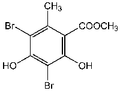 Methyl 3,5-dibromo-2,4-dihydroxy-6-methylbenzoate 1g