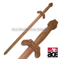 This is the Light Wooden Jian Sword, also known as a Tai Chi Sword. Perfect for practice, display, and plays. The Sword has been constructed of close fitting pieces. The sword is extremely light and capable of bring swung with impressive speed