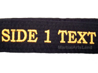 Custom Embroidery Black Belt