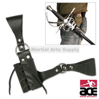 Ace Martial Arts Supply Leather Medieval Rapier Renaissance Sword Holster