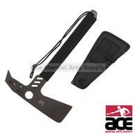 22" Functional Hunting Axe Combo Tools with Sheath Nylon Cord Wrapped
