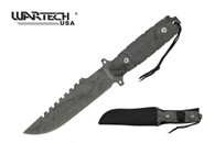 11" Hunting Tactical Knife Serrated Blade with Sheath - H4841CM