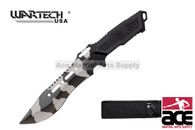 12" Hunting Tactical Knife with ABS Handle and Sheath - H4958CMO