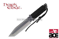 11" Two Tone Tactical Hunting Knife with Fire Starter and Sheath