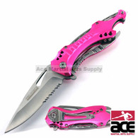Tac Force TF-705PK 8" Pink Gentleman's Spring Assisted Folding Knife