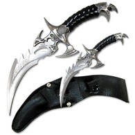 Silver Draco Fantasy Dagger Twin Set