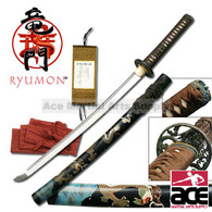 Ryumon Dragon Katana Hand Forged Wakizashi Sword