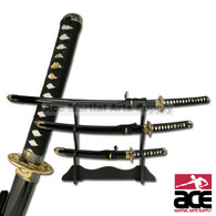 3 Pc Traditional Samurai Katana Sword Set