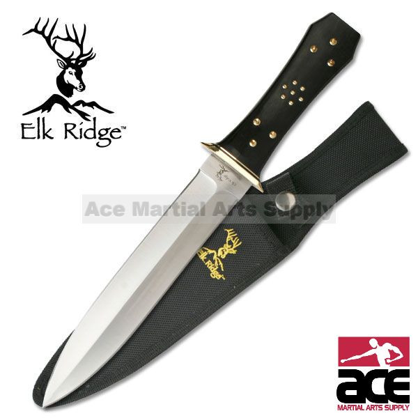 Elk Ridge Double Edge Dagger Fixed Blade Knife In Los Angeles Store Elk Ridge Double Edge Dagger Fixed Blade Knife In Los Angeles Store