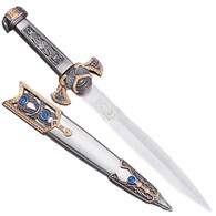 Roman Legion Soldier Short Sword Elite Historical Dagger w/ Blue Jewery LARP