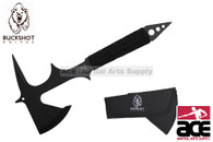 15" BLACK SURVIVAL TACTICAL THROWING TOMAHAWK AXE Hatchet Knife Hawk New