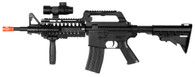 NEW M4 A1 M16 RIS SPRING AIRSOFT RIFLE SNIPER GUN w/ FLASHLIGHT SCOPE STOCK BB