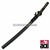 Full tang Tomoe Katana, Polished carbon steel . Sharpened . Imitation ray skin handle and black cotton cord. 38.5" in length.