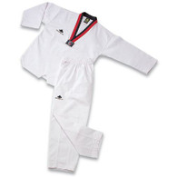 Pine Tree Taekwondo Uniform - Ribbed Fabric with Poom V-Neck