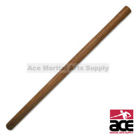 Hardwood escrima stick. Features a carved handle for better grip. 26" in length.