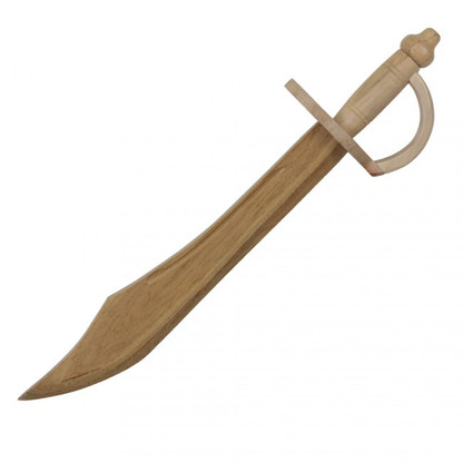 30" Overall Length. Wooden Pirate scimitar replica. Great for cosplay and productions