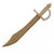 30" Overall Length. Wooden Pirate scimitar replica. Great for cosplay and productions