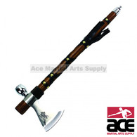 18" Tomahawk axe- with Functional Smoking- Tabacco Pipe