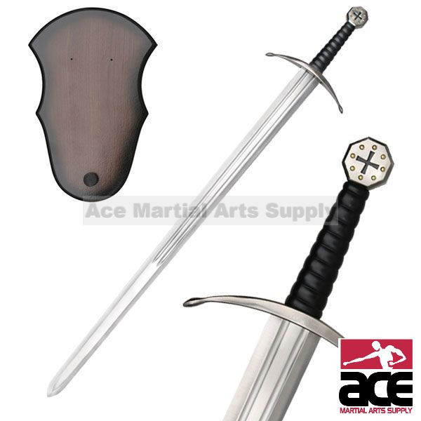Medieval Century Templar Knight Crusader Sword With Wall Plaque SI16904/GA1 