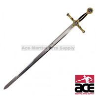 45" Blue Mason Sword With Blue And Gold Handle