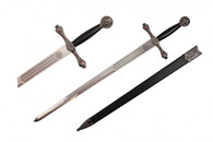 Medieval Excalibur Two-Handed Long Sword with Scabbard