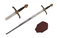 Medieval Lancelot Long Sword with Plaque