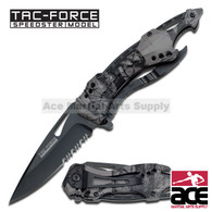 Tac Force TF-705FC 8" Forest Camo Gentleman's Spring Assisted Folding Knife
