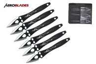 Set of 6 9" Two-Toned Flame Throwing Knives