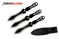 Set of 3 6.5" Star Throwing Knives