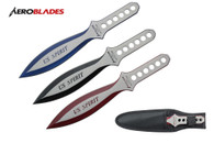 Set of 3 9" Assorted US Spirit Throwing Knives