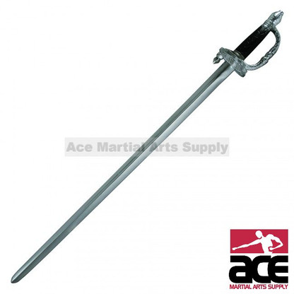 Foam padded fencing rapier. Great for cosplay and productions! Features a foam padded blade. 39.5" Total length