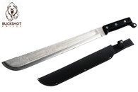 21" Full Tang Machete W/ Sheath (Chrome)