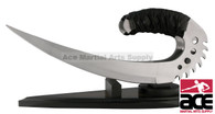 Claws of Riddick Dagger Knife Chronicles of Riddick with Stand Silver
