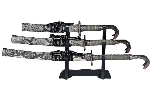 Samurai Katana Decorative Triple Sword Set w/ Sword Stand for Sale in  Sterling Heights, MI - OfferUp