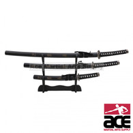 Musashi Wooden Table Display Samurai Katana Sword Blade Heavy Duty Single Stand 